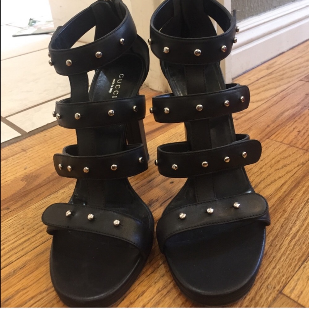 Buckle Leather Gucci Heels